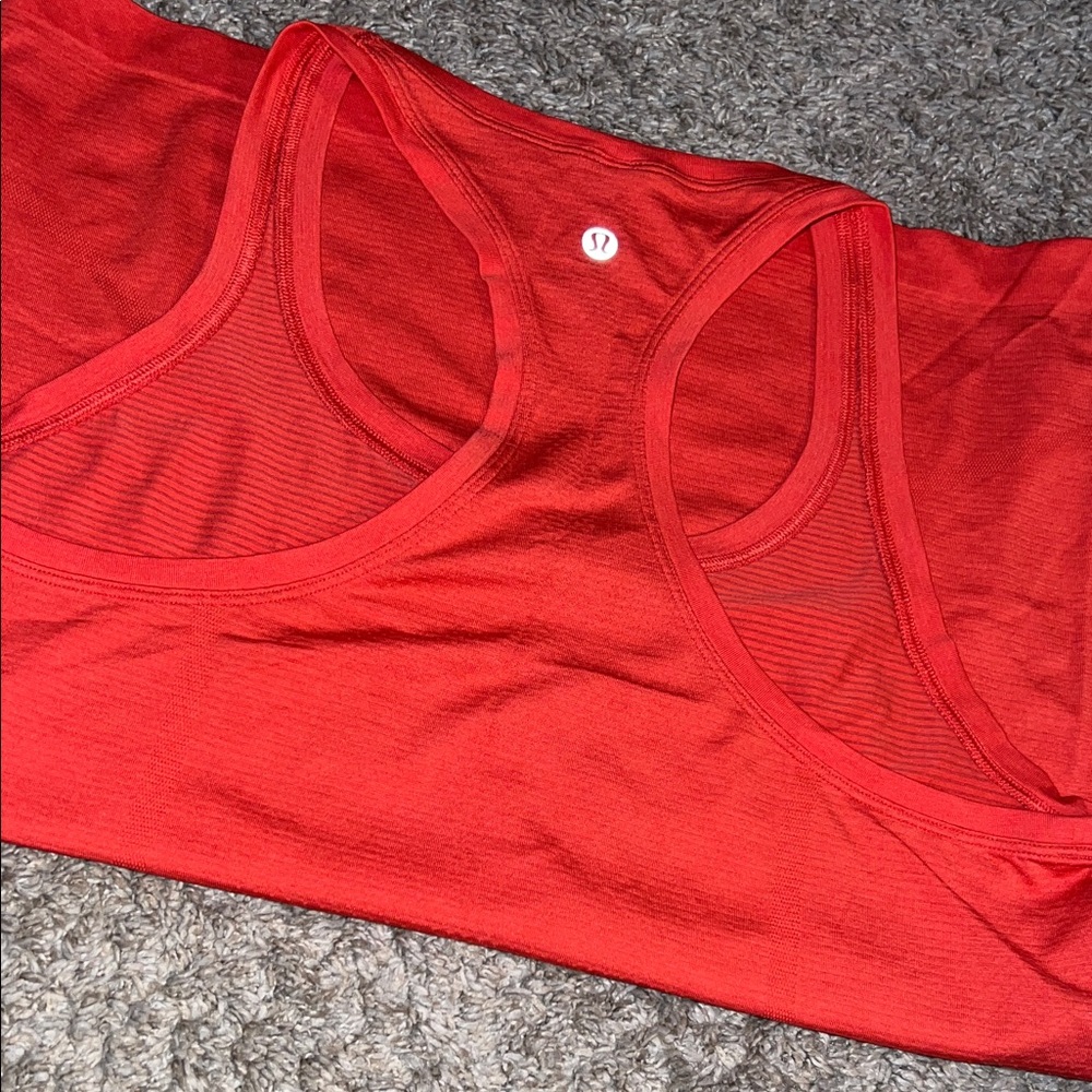 lululemon athletica Bright Red Racerback Tank